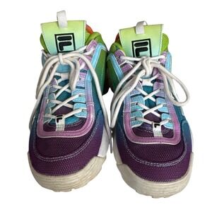 Fila Disruptor II Rainbow Ombre Chunky Sneakers Women's Size‎ 8.5